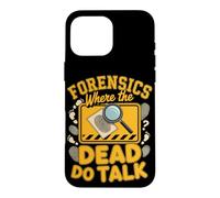 Forensics Where the Dead Do Talk Detective Crime Case for iPhone 16 Pro Max
