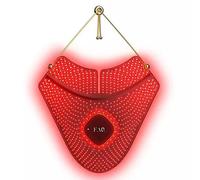 FAQ 211 Wearable Silicone Anti-aging NIR + 7 LED Light Therapy Neck & Décolleté Mask - Luxury Skincare for Lines & Wrinkles - Wireless & Lightweight - Flexible-Fit & Full Coverage - Beauty Skin Care