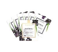 FOREO Acai Berry UFO Activated Facial Mask for Dry and Aging Skin, 6 pack, Antioxidant, Smoothing, Plumping, Hydrating, Acai Berry & Shea Butter, Cruelty-Free, Clean, Compatible with all UFO devices