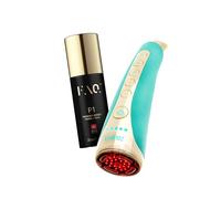 FOREO Beauty Answer FAQ 102 Bundle - EMS, RF & 8 LED Light Therapy Facial Toning Device + FAQ P1 Manuka Honey Conductive Primer, 30ml - Red Light Therapy - Radio Frequency Skin Tightening