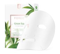 FOREO Green Tea Purifying Sheet Mask for Blemish-Prone Skin, 3 pack, Antioxidant, Calming Clean Formula, Cruelty-free, Compatible with UFO devices