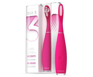 Foreo Issa 3 Electric Ultra-Hygienic 4-In-1 Sonic Toothbrush For Teeth, Gums, Cheeks & Tongue, Replaceable 6-Months Brush Head, 16 Intensities, 365 Days/ Usb Charge, Fda Approved, 2-Year Warranty