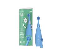 FOREO ISSA 4 Baby - Silicone Sonic Electric Toothbrush Bundle for Babies, 2-Sided Bristles, Fun Smile Feature, Gum Massage, 12 Months of Care with Extra Electric Toothbrush Head, Bubble Blue