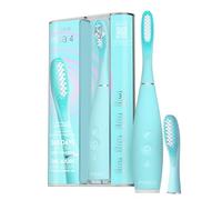 FOREO ISSA 4 Sonic Electric Toothbrush - 4-in-1 Rechargeable Tooth Brush with Extra Brush Head for 12 Months Use, Soft Bristles, Electric Toothbrush Head Replacement, Whitening Teeth - Arctic Blue