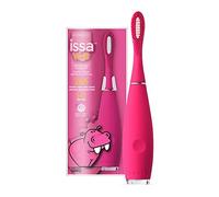 FOREO ISSA Kids Silicone Sonic Toothbrush for Children from 5 to 12 Years, Rose Nose Hippo