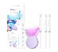 FOREO ISSA Teeth Whitening Set, Dual LED + Sonic Device & 18% Pap Gel | Teeth whitening kit, whitening gel, blue LED, red LED, peroxide-free, sonic, gum care, sensitive teeth