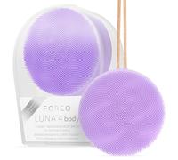 FOREO LUNA 4 body Lavender - Massage Body Brush - Whole Body Cleanser & Exfoliator - Exfoliating Body Scrubber - for Lymphatic Drainage & Ingrown Hair Treatment - 100% Waterproof - USB-Rechargeable