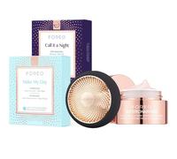 FOREO UFO 3 + Daily Duo Masks x7 + SUPERCHARGED Moisturiser Bundle, Black | LED Face Mask, LED Mask, Facial Moisturiser, Sheet Masks, Hyaluronic Acid, Red Light Mask, Hydrating Mask