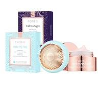 FOREO UFO 3 + Daily Duo Masks x7 + SUPERCHARGED Moisturiser Bundle | LED Face Mask, LED Mask, Facial Moisturiser, Sheet Masks, Hyaluronic Acid, Red Light Mask, Hydrating Mask, Arctic Blue