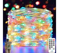 Forepin 18M 150LED Fairy Lights Plug in, Outdoor Fairy Lights Mains Powered Waterproof String Light with Remote Timer, Christmas Tree Lights for Outside Indoor Garden Bedroom Party Camping