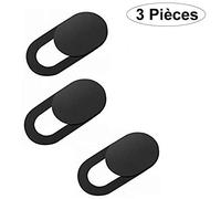 Forepin® Original Webcam Cover Camera Sticker Ultra Thin 3M Strong Glue Protects Your Privacy for Smartphones, PCs, iPads, iMacs, Macbooks, Tablets (Black)