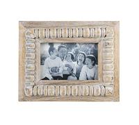Foreside Home & Garden Multi Bead 4X6 Wood Picture Photo Frame