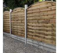 Forest 1.8m x 1.8m Pressure Treated Decorative Dome Top Fence Panel 1.8m x 1.8m Pressure Treated Decorative Dome Top Fence Panel