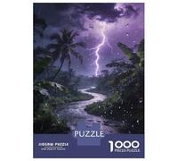 Forest 1000 Piece Jigsaw Puzzle Tropical Rainforest Cardboard Puzzle Adult Puzzles Educational Puzzle Family Puzzle Puzzles for The Whole Family 52x38cm/1000pcs