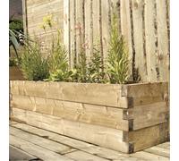 Forest Garden Wooden Caledonian Garden Trough Planter