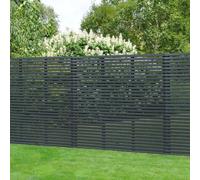 Forest 6ft (1.8m x 1.8m) Contemporary Slatted Fence Panel - Anthracite 6ft (1.8m x 1.8m) Contemporary Slatted Fence Panel - Anthracite Grey