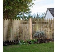 Forest 6ft x 3ft (1.83m x 0.9m) Pressure Treated Contemporary Picket F 6ft x 3ft (1.83m x 0.9m) Pressure Treated Contemporary Picket Fence Panel