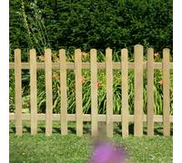 Forest 6ft x 3ft (1.83m x 0.9m) Pressure Treated Ultima Pale Picket Fe 6ft x 3ft (1.83m x 0.9m) Pressure Treated Ultima Pale Picket Fence Panel