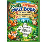 Forest Adventure Maze Book: 35 Progressive Mazes from Easy to Hard - Help the Little Squirrel Find Its Way Through the Forest! Fun and Challenging Puzzle Book for Kids, Teens, Adults & Seniors