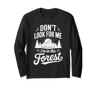 Forest Adventure Outdoor Awaits Wanderer Theme Long Sleeve T-Shirt