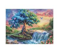 Forest Ancient Tree Landscape 500 Pieces Classic Jigsaw Puzzle Puzzle for Adults Concentration Training Wall Art Mental Exercise Halloween Premium Cardboard 500 PCS/52×38cm