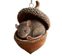 Forest Animal Acorn - 8x8x1cm Acorn Pendants, Pine Cone | Comfortable Christmas Decorations in the Woods, Forest Creatures Sculptures Pine Cones Forest Creatures,