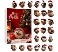 Forest Animal Acorn Advent Calendar 2025, 24 Cozy Forest Christmas Ornaments Blessings, Pine Cone Animal Christmas Tree Advent Calendar, Unique Xmas Decoration & Collectible Gift for 2026