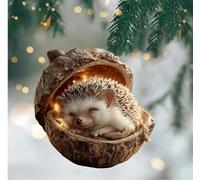 Forest Animal Acorn Ornaments, 2D Acrylic Cute ForestAnimal Christmas Trees Hanging Decorations, 2026 New Pine Cone Animal Decoration, Cozy Forest Christmas Ornaments, Rustic Nature-Themed Home Decor