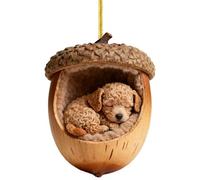 Forest Animal Acorn Ornaments Christmas Tree Decorations Adorable Acrylic 2D Animal Hanging Decorations for Xmas Tree Car Home Decor Gifts For Men Women