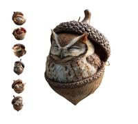 Forest Animal Acorn Ornaments, Cozy Forest Christmas Ornaments, 2026 New Acorn Animal Ornament, 2d Cozy Woodland Friends Acornornament for Home & Party Décor (Owi)