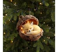 Forest Animal Acorn Ornaments, Cozy Forest Christmas Ornaments, 2026 Pine Cone Animal Decoration, Woodland Creature Figurine, Acrylic Hanging Ornament Home Party Décor (C3)