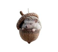 Forest Animal Acorn Ornaments Cozy Forest Christmas Ornaments, Christmas Crafts Lovely Sleeping Animal Acrylic Christmas Hanging Trees Decorations Home Decor Rustic Nature Themed (I, One Size)