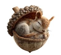 Forest Animal Acorn Ornaments - Cozy Forest Christmas Ornaments,Cute Forest Animals Christmas Trees Hanging Decorations,Rustic Nature-Themed Home Decor, Animal Lovers Gift (#4)