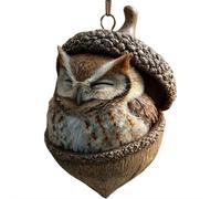 Forest Animal Acorn Ornaments - Cozy Forest Christmas Ornaments,Woodland Friends Acorn Ornament, Cozy Pine Acrylic 2D Xmas Tree Decor, Hedgehog Figurine Decorative Home Party Décor