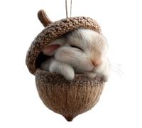 Forest Animal Acorn Ornaments,Cute Cozy Christmas Tree Hanging,2D Pine Cone Holiday Home Decor,for Gifts(Style 1)