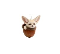 Forest Animal Christmas Hanging Decorations, Acorn & Pine Cone Ornaments Set for Xmas Tree, Woodland Creature Figurines for Home Indoor Party Décor, Cozy Animal Lover Gift (10cm/4inch) (Z01)