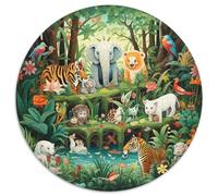 Forest Animals 1000 Piece Jigsaw Puzzle for Women, Men Fantasy Style Brainteasing Jigsaws Educational Games Fun Present & Activity 1000pcs (67.5x67.5cm)