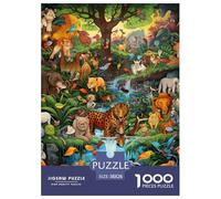 Forest Animals 1000pcs Paper Jigsaw Puzzles Animation What Happens Next Educational Games for Adults And Kids 38x26cm/1000pcs