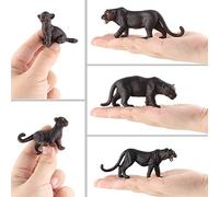 Forest Animals Black Panther Figure Cuddly Toy Model for Kids Educational Play At Home for Children (black)