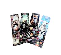 Forest Animals Bookmark Set - Gothic Cute Fantasy, Woodland Designs Premium Art Bookmarks for Readers, Journals & Gifts Spooky Cozy Academia Stationery (4pc Easter Forest Set 1)