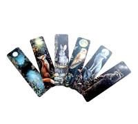 Forest Animals Bookmark Set - Gothic Cute Fantasy, Woodland Designs Premium Art Bookmarks for Readers, Journals & Gifts Spooky Cozy Dark Academia Stationery (6pc Forest Set 2)