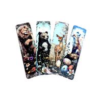 Forest Animals Bookmark Set - Gothic Cute Fantasy, Woodland Designs Premium Art Bookmarks for Readers, Journals & Gifts Spooky Cozy Academia Stationery (4pc Easter Forest Set 2)