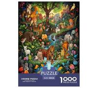 Forest Animals | Cartoon Jigsaw Puzzle 1000 Pieces, Fun & Challenging Educational Game, Stress-Relieving Toy for Adults & Kids, Premium Home Art Decor | Gift 38x26cm/1000pcs
