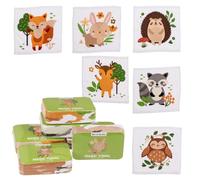 Forest Animals Magic Flannel Kids Owl Hedgehog Deer Racoon Bath Gift Face Cloth Travel Wash expanding Towel x 1 Towel