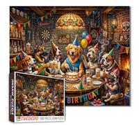 Forest Animals Puzzles for Adults 1000 Pieces Wildlife Dinner DIY Handwork Puzzles Cat Fox Raccoon Squirrel Art Jigsaw Puzzles for Family Game Nights Puzzle Home Decoration Gifts Gift 19.7"x27.6"