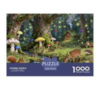 Forest Animals Wooden Jigsaw Puzzle Waterproof 1000 Piece Puzzles for Adults Gifts Challenging And Brainteasing Home Decoration