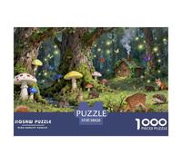 Forest Animals Wooden Jigsaw Puzzle Waterproof 1000 Piece Puzzles for Adults Gifts Fun Challenging Games