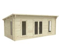 Forest Arley Log Cabin Pent Roof - 20 x 10ft