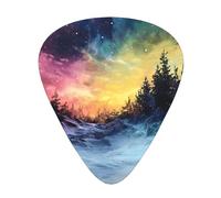 Forest Aurora Guitar picks in thin, medium, and thick sizes, 12-piece set, suitable for electric guitar and various instruments