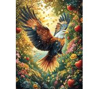 Forest Bald Eagle 1000 Pieces Set Classic Jigsaw Puzzle Animals And Plants Couple Puzzle Partners Mind Relaxation Wall Decor Easter New Year Premium Cardboard 1000 PCS